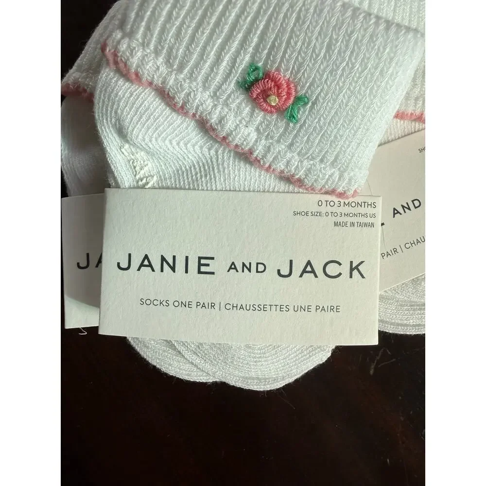 NWT Baby Rose Socks 3 Pack